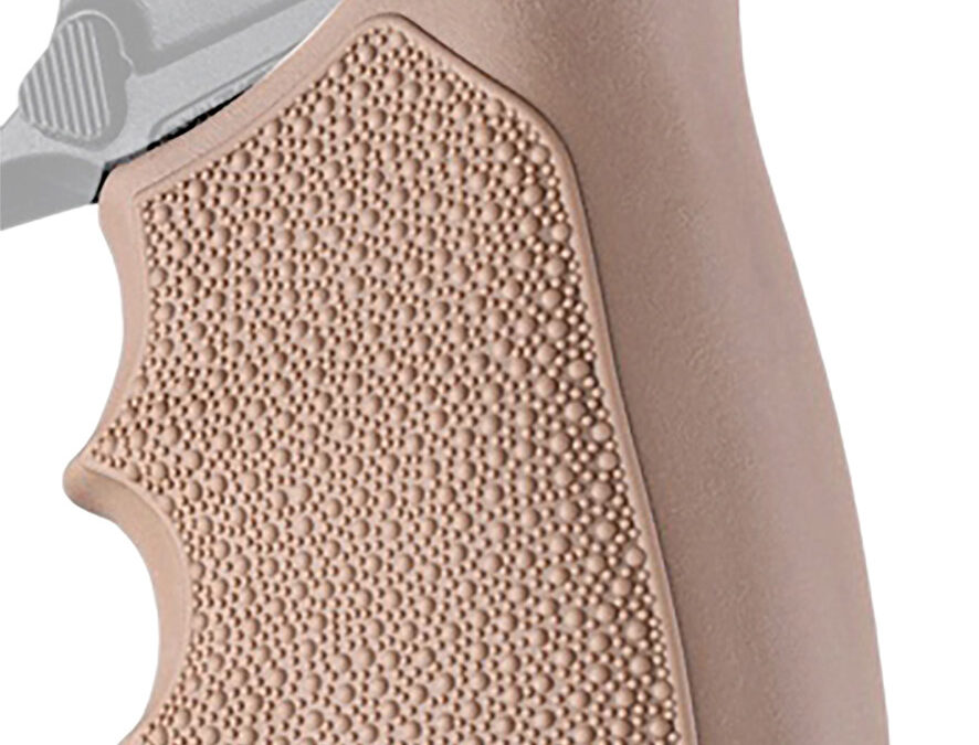Hogue 18523 Grip Sleeve Handall Beavertail Flat Dark Earth Rubber