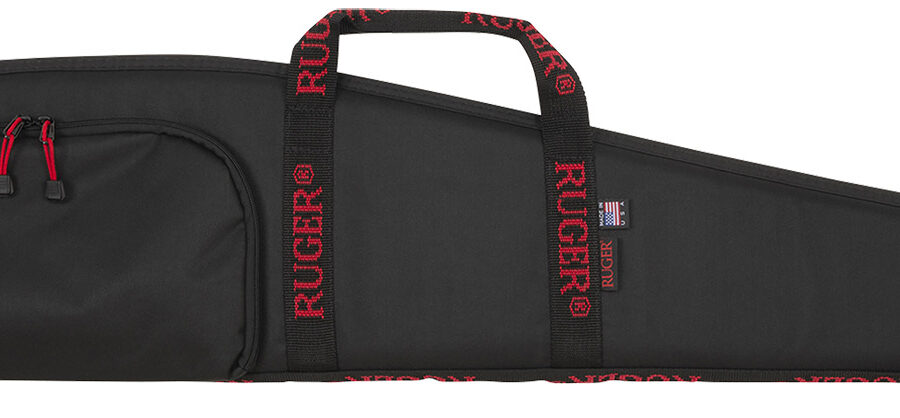 Ruger 27140 Rifle Case  40" Black Endura w/ Red Ruger Logo Accessory Pocket & Foam Padding