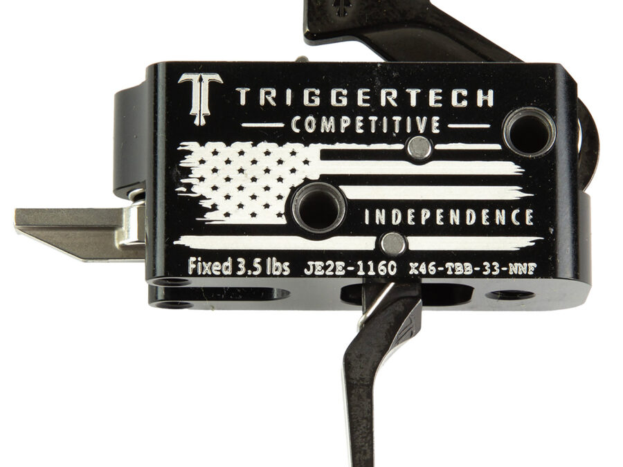 TriggerTech X46TBB33NNF Competitive Independence Black/White Fits AR-15