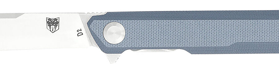 CobraTec Knives CTMONGRY Monarch  3.50" Folding Plain Satin D2 Steel Blade, 4.75" Gray G10 Handle