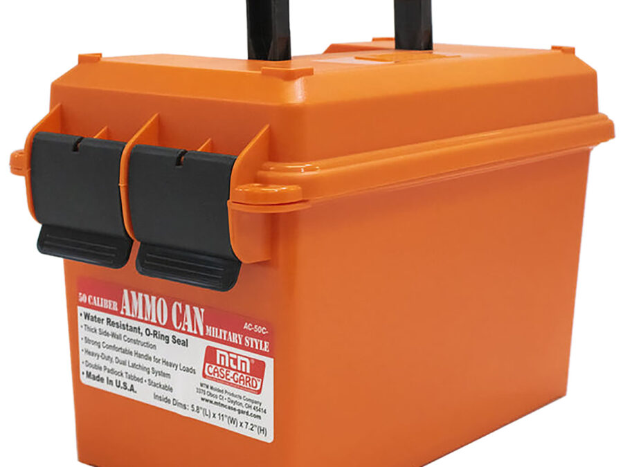 MTM Case-Gard AC50C35 Ammo Can  50Cal Orange Polypropylene