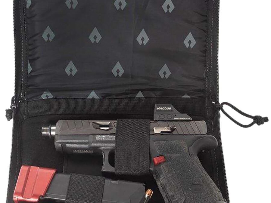 Advance Warrior Solutions SPC9 Single Pistol Case  9.50" Long Black Durable Soft Fabric Compatible w/ Most Standard Sized Pistols