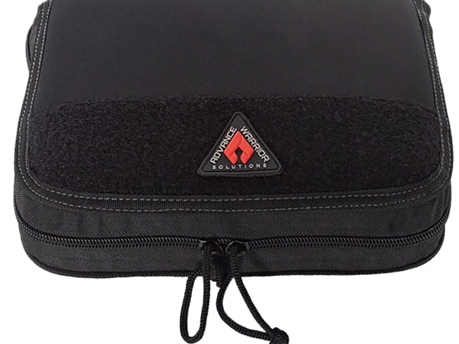 Advance Warrior Solutions SPC10 Single Pistol Case  10" Long Black Durable Soft Fabric Compatible w/ Most Standard Sized Pistols