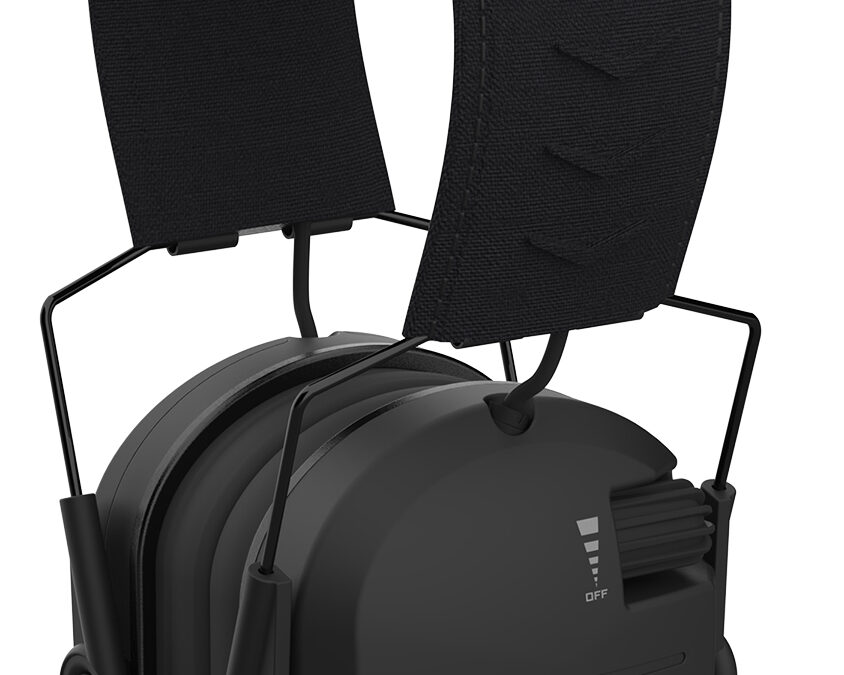 Walker's GWPRSEMT24PUN Razor Merica Muffs Punisher Polymer Over the Head Black