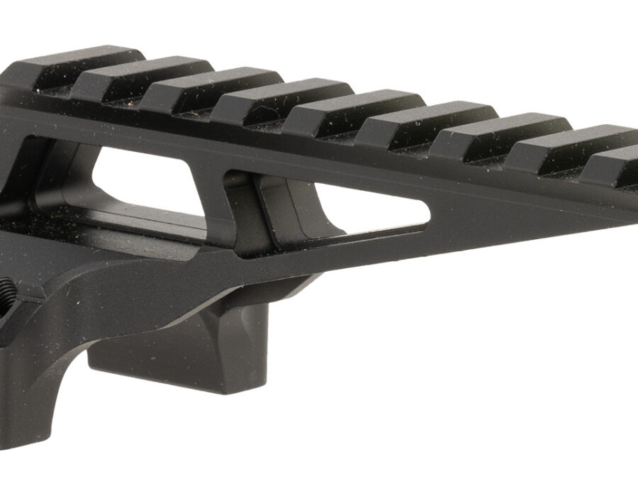 Warne 7860M DiviingBoard Mount  Black Aluminum 34mm Tube Picatinny Rail