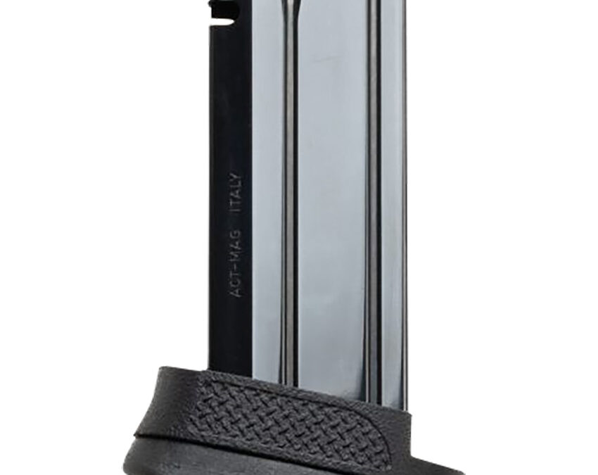 Xtech Tacitcal XTT140FPCEXTMAG   22rd 9mm Fits FPC & M&P9 Compact Black Stainless Steel