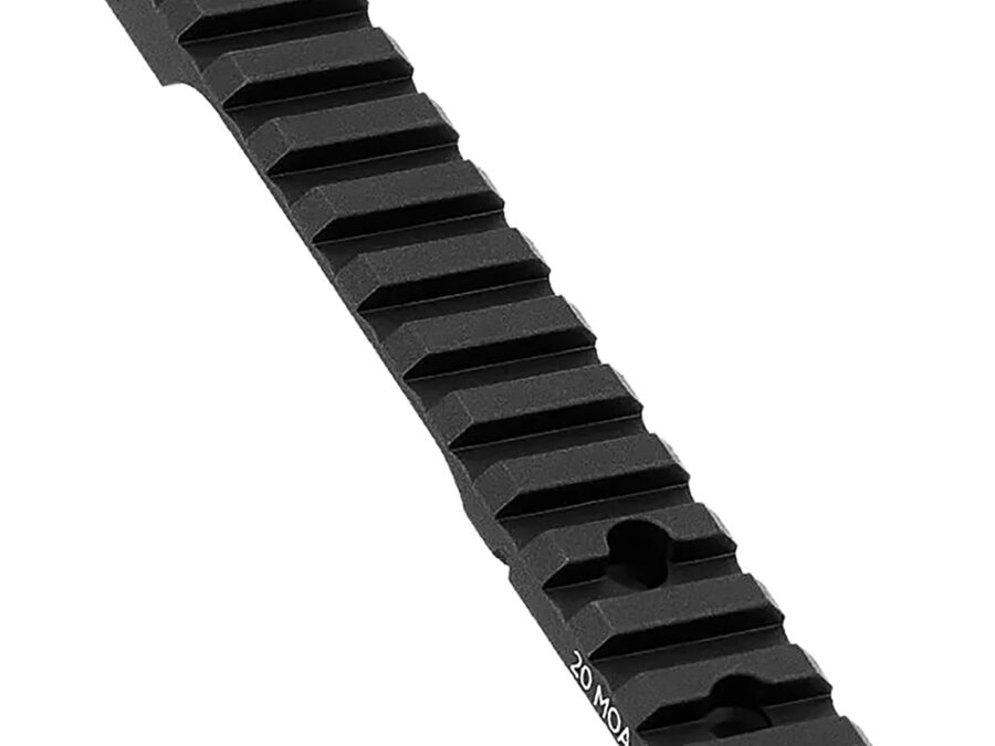 Mdt Sporting Goods Inc 102357BLK 20 MOA Picatinny Scope Base  Black Anodized Aluminum 11" Long Fits Howa 1500 Long Action