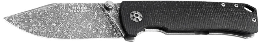 Boker 111103DAM Tiger-Damast  Pocket 3.35" Damascus Blade Micarta Handle