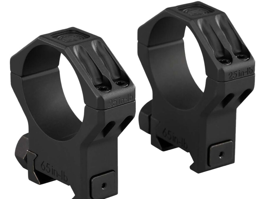 Sig Sauer Electro-Optics SOA64002 Alpha 6 Scope Ring Set Black Stainless Steel 34mm Tube Medium