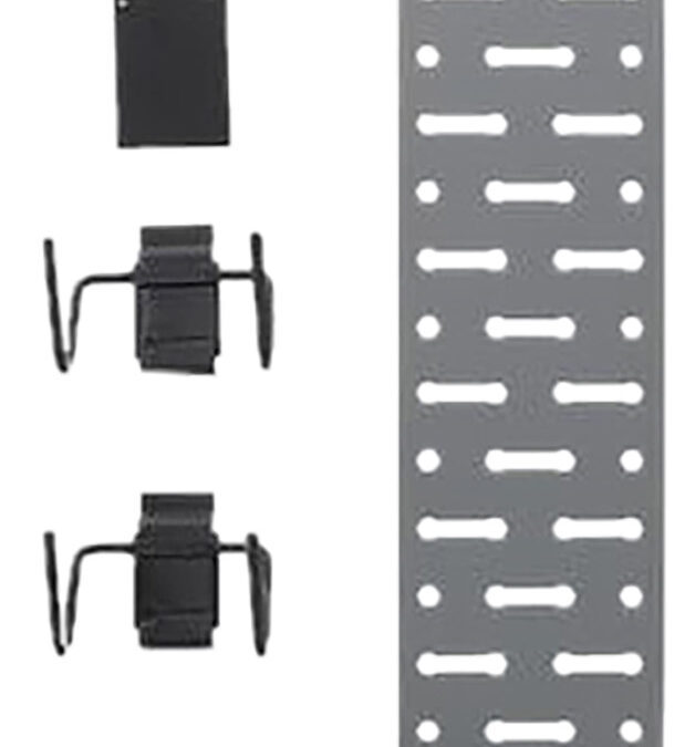 Lockdown 1215348 Securewall Handgun Kit Black/Silver Holds 2 Handgun