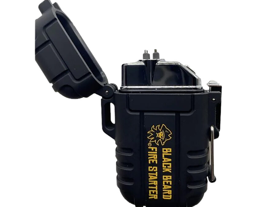 Black Beard Fire Starters ARC Arc Arc Lighter Black Includes USB Charging Cord