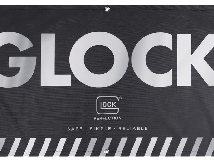 Glock AD02044 Fabric Banner  Black 4' x 2'