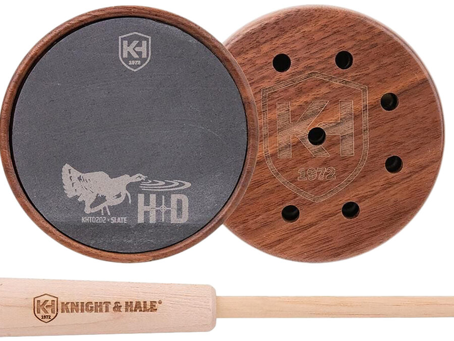 Knight & Hale KHT0202 HD Slate Pot Call Turkey Sounds Walnut/Hickory