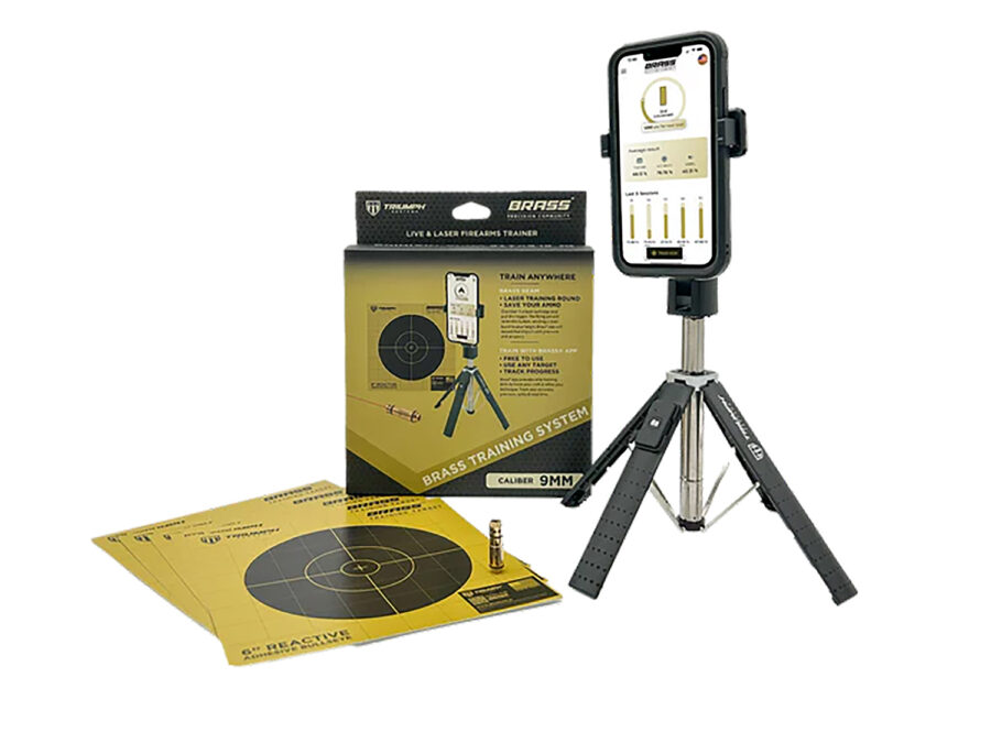 Triumph Systems TSBBBSSS Brass Training System 9mm Laser/Targets/Phone Stand