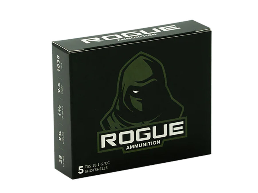 Rogue Ammunition RA-TSS-28-234-158-9. Rogue  28Gauge 2.75" 1 5/8oz 9.5Shot 5 Per Box/20 Case