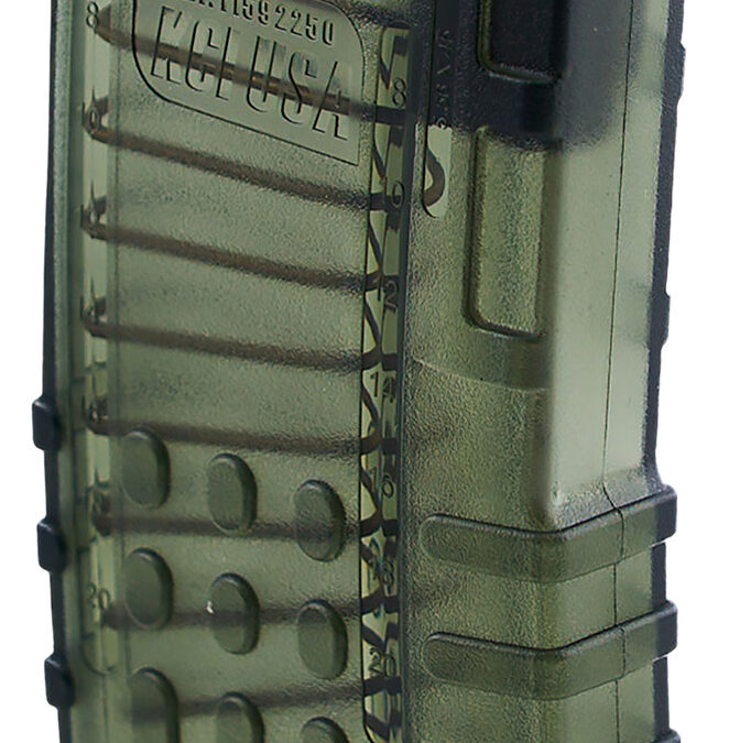 Kci Usa Inc KCIMZ066 21+1 223 Rem Fits AR-15 Translucent Smoke Polycarbonate