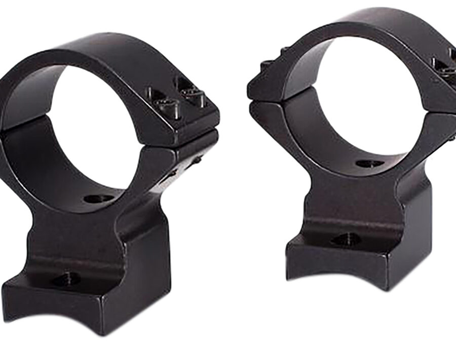 Talley 94X719 Scope Mount/Ring Combo  Black Anodized Aluminum 1" Tube, Savage (8-40) Round Receiver w/Accutrigger, Medium Rings