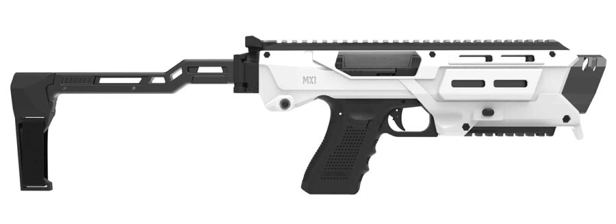 Meta Tactical Llc MX1-PS-WT MX-1 Conversion Kit Fits Glock 3/4/5 White Aluminum Stock