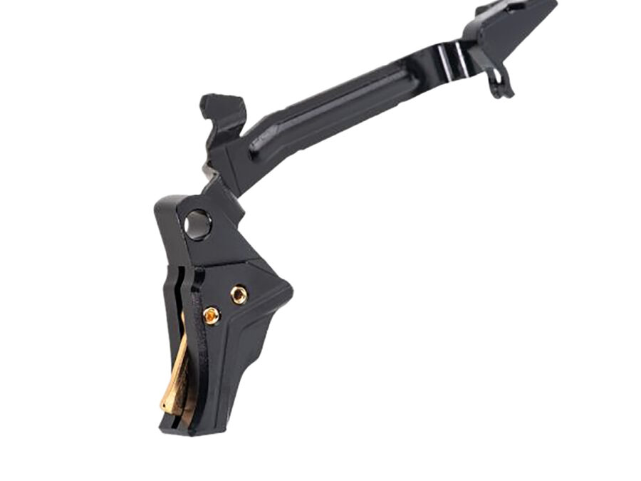 Tyrant CNC TDGTRIG34BLACKGOLDBAR I.T.T.S Trigger/Bar Black/Gold Fits Glock Gen3-4