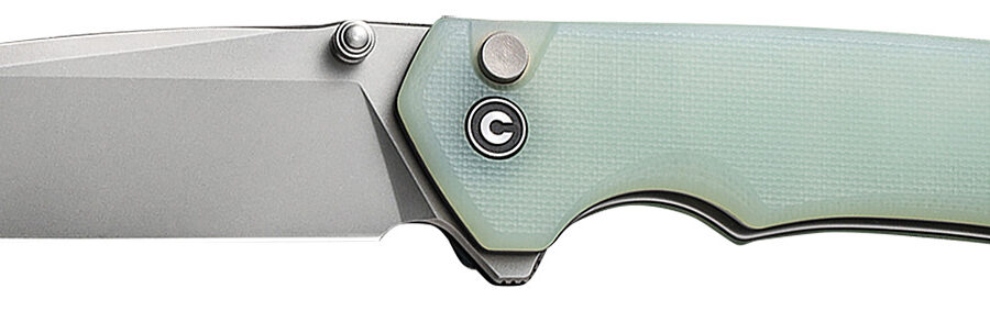 Civivi Knives C19059C-3 Brazen  3.46" Folding Plain Stonewashed D2 Steel, Blade Natural G10 Handle