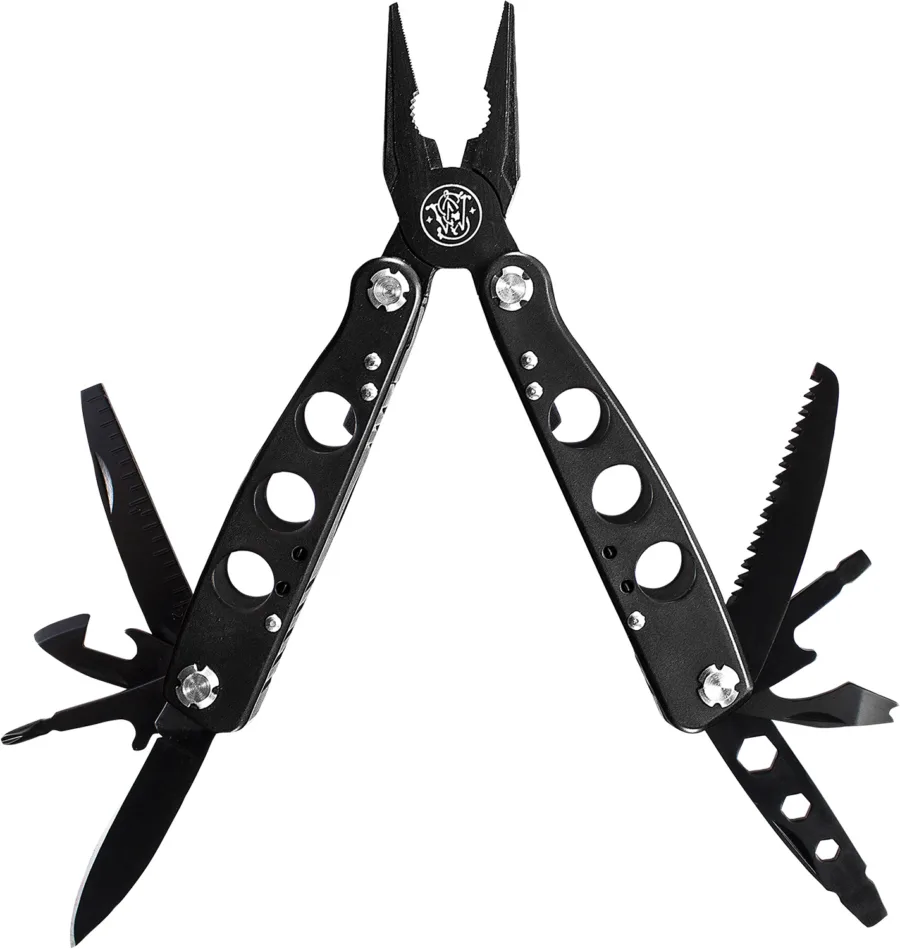 Smith & Wesson Knives SWMT1CP Multi-Tool  Black 6.50" Long Includes Case