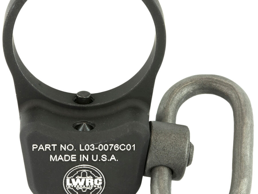 LWRC 2000072A01 LWRCI Ambi QD Sling Mount with QD Swivel Black Metal