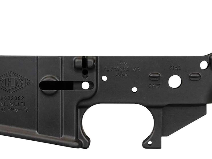 Yankee Hill 125 Stripped Lower Receiver 5.56x45mm NATO 7075-T6 Aluminum Black Anodized for AR-15