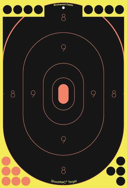 B/C TARGET SHOOT-N-C 12"x18" SILHOUETTE SO-5 5/PK ( 6 PER CASE )