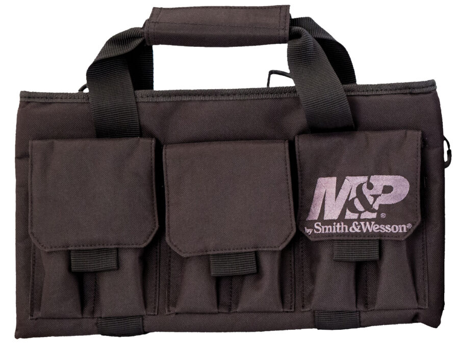 M&P Accessories 110028 Pro Tac Handgun Case Black Nylon Holds Handgun