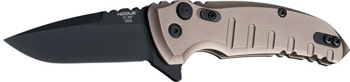 HOGUE X1 MICROFLIP 2.75" FOLDR - DROP PT BLK BLADE ALUMINM FDE