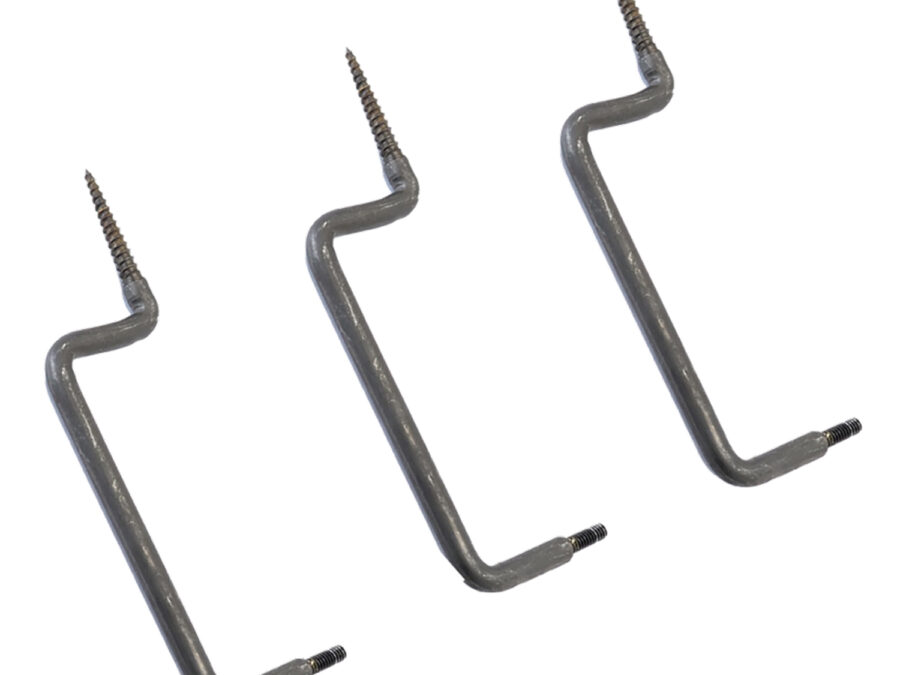Stealth Cam STCTS3PK Tree Screw Mounts Compatible With 1/4"-20 thread adapter Black 3 Per Pkg
