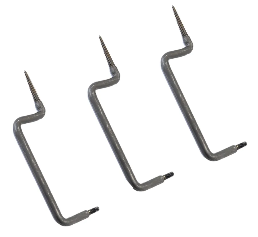 Stealth Cam STCTS3PK Tree Screw Mounts Compatible With 1/4"-20 thread adapter Black 3 Per Pkg