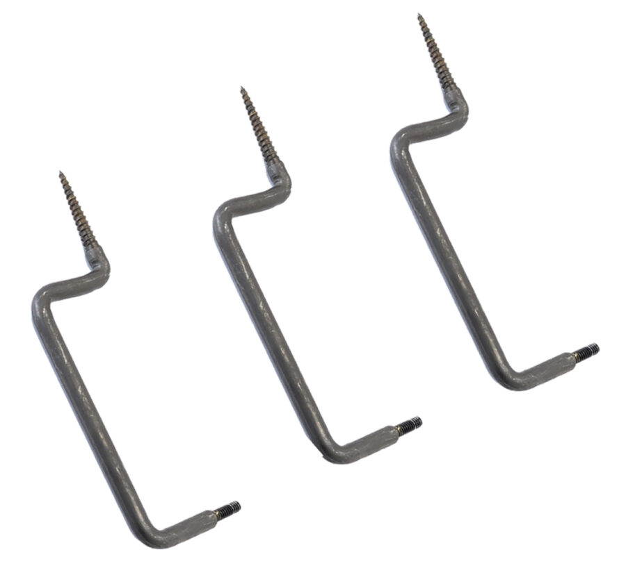 Stealth Cam STCTS3PK Tree Screw Mounts Compatible With 1/4"-20 thread adapter Black 3 Per Pkg