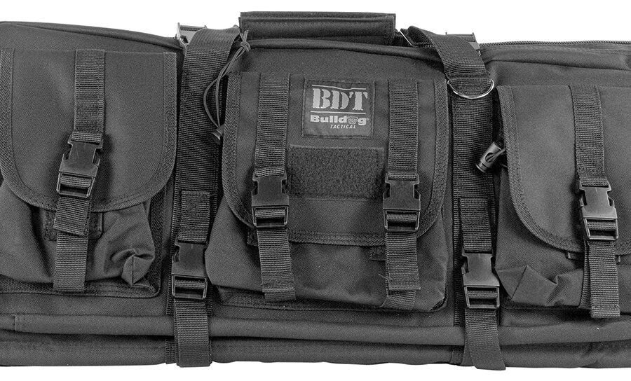 Bulldog BDT6037B BDT Tactical Double Black Nylon 2 Rifles