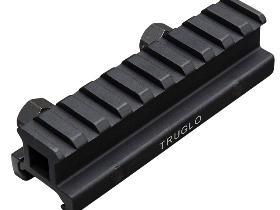TruGlo TG8980B Picatinny Riser Mount  Matte Black Anodized