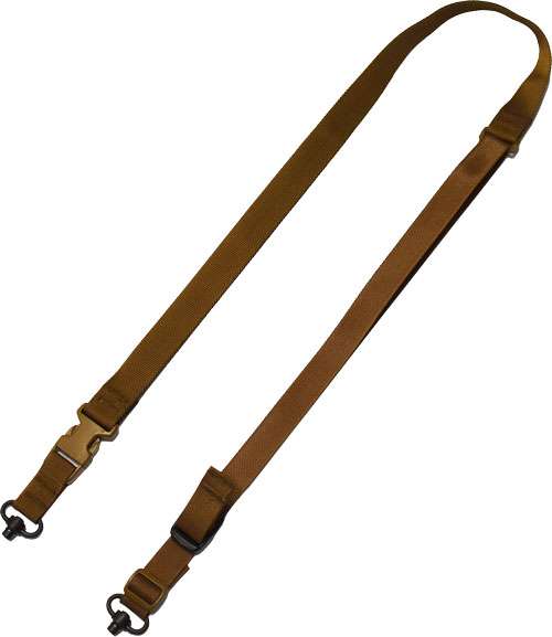 TAC SHIELD TACTICAL 2 POINT QD SLING W. FAST ADJ. COYOTE 1.25IN