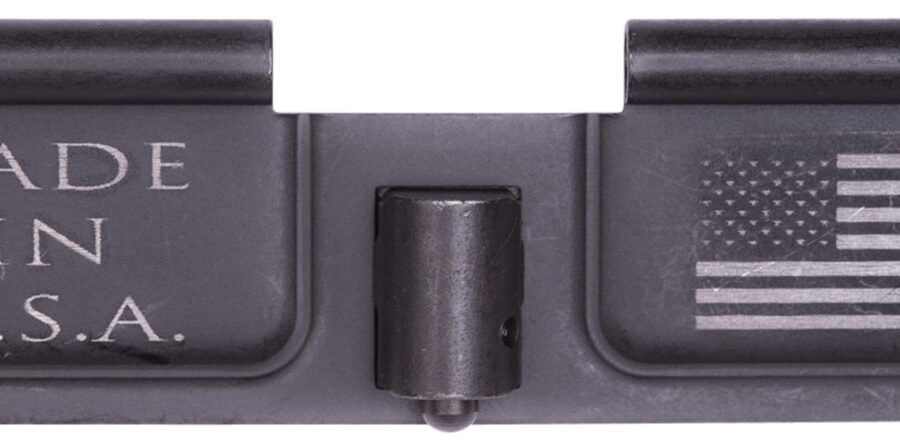 Spikes SED7002 Ejection Port Door USA/Flag AR-15 Black Phosphate Steel