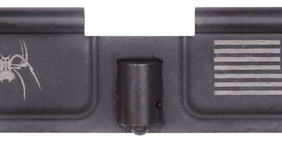 Spikes SED7010 Ejection Port Door Spider and Flag AR-15 Black Phosphate Steel