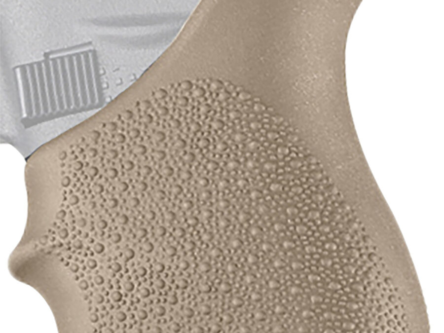 Hogue 18203 HandAll Beavertail Grip Sleeve Textured Flat Dark Earth Rubber for Glock 42, 43