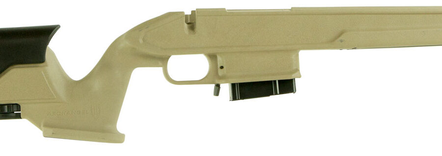 Archangel AA1500DT Precision Stock  Desert Tan Synthetic Fixed with Adjustable Cheek Riser for Weatherby Vanguard; Howa 1500