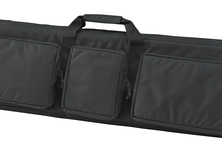 US PeaceKeeper P30049 3-Gun Case Water Resistant Black 600D Polyester w/ 3 Padded Pockets Zippered Handgun Case Webbing System & Thick Padding