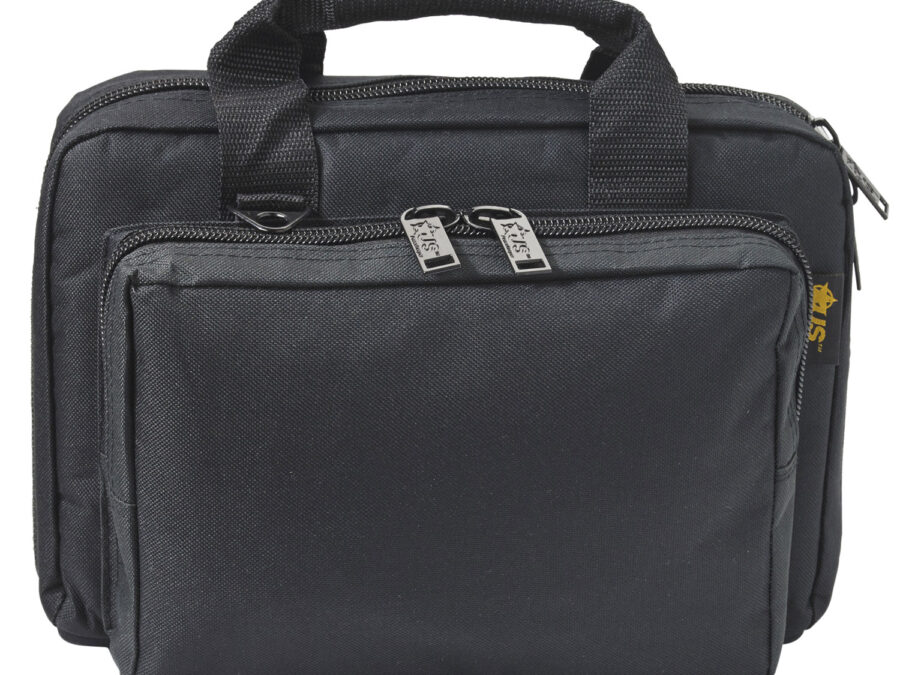 US PeaceKeeper P21105 Mini Range Bag Water Resistant Black 600D Polyester with 8 Mag Pockets, Lockable Zippers & Wraparound Handles 12.75" L x 8.75" H x 3" D Exterior Dimensions