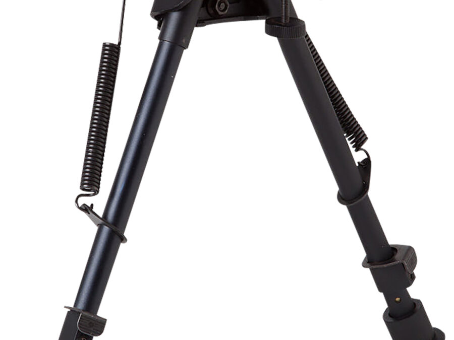 Firefield FF34024 Compact  Bipod 9-14" Black Aluminum Swivel Stud Attachment or Picatinny Rail (Adapter Included)