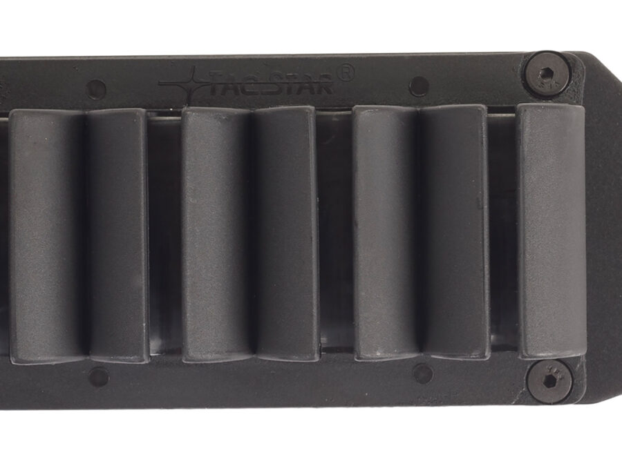 TacStar 1081130 SideSaddle  Rem 870/1100/1187 20 Gauge 4rd Black Polymer w/Aluminum Mounting Plate