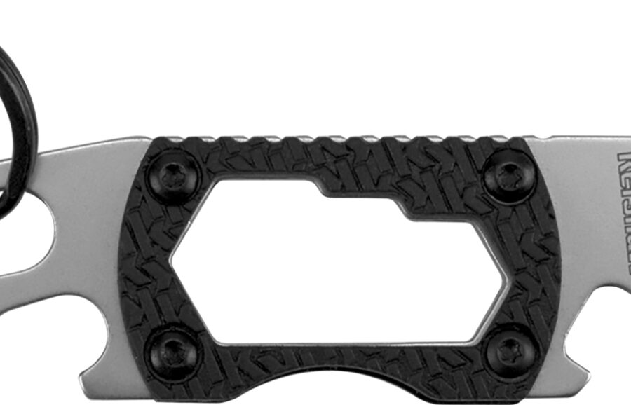 Kershaw 8810X PT-2  Silver 3CR13 Steel Bead Blasted Fixed 3.25" Long Black K Textured Glass-Filled Nylon Handle
