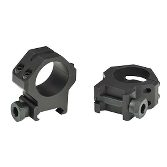 WEAVER PICATINNY FOUR HOLE RINGS 1 IN X-HIGH MATTE ( 6 PER CASE )