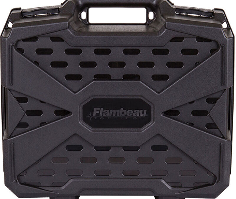 FLAMBEAU GUNCASE DOUBLE DEEP PISTOL BLACK 15.25X4.8X11.5" W/ZERUST
