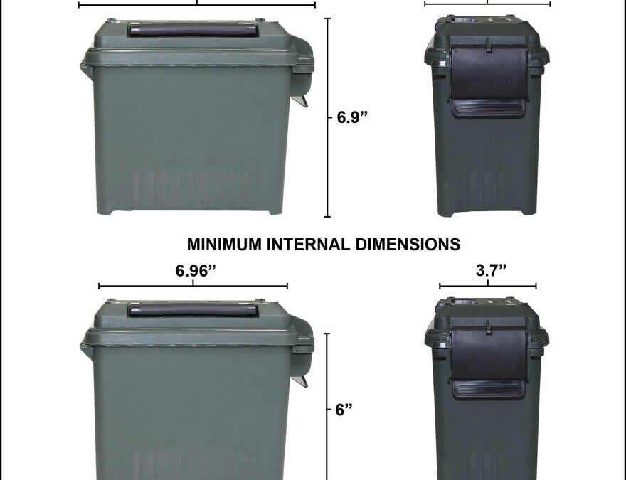 MTM MINI AMMO CAN FOR BULK AMMO DARK EARTH 14L X 13.5 W X 9 H ( 6 PER CASE )