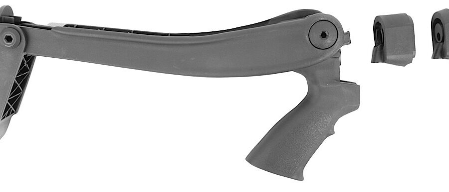 Advanced Technology MTF4900 Shotforce Shotgun Stock Marine Edition Top Folding Black Synthetic for Moss 12/20 GA, Rem 870 12 GA, Win 12/20 GA