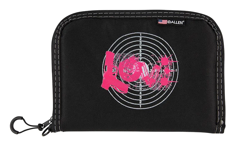 Girls w/Guns Love Pistol Case Black 10"